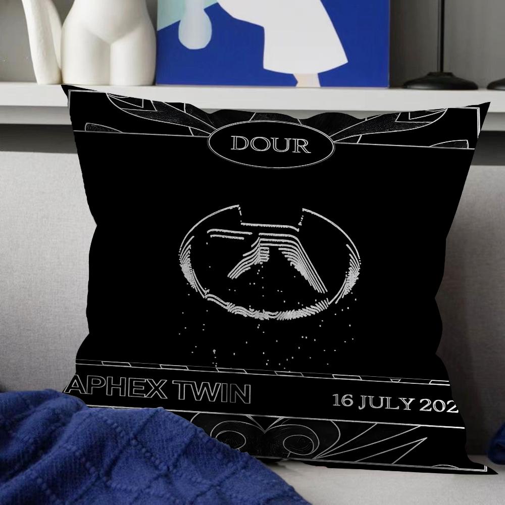 Aphex Twin DJ Pillow Cover Sofa Cushion Cover Home Room Decoration Children Gift