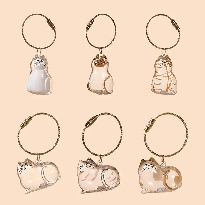 Transparent Cat Hair Storage Box Pet Fur Keepsake Capsule for DIY Crafts Memorial Gift for Pet Lovers Home Display Handmade Deco