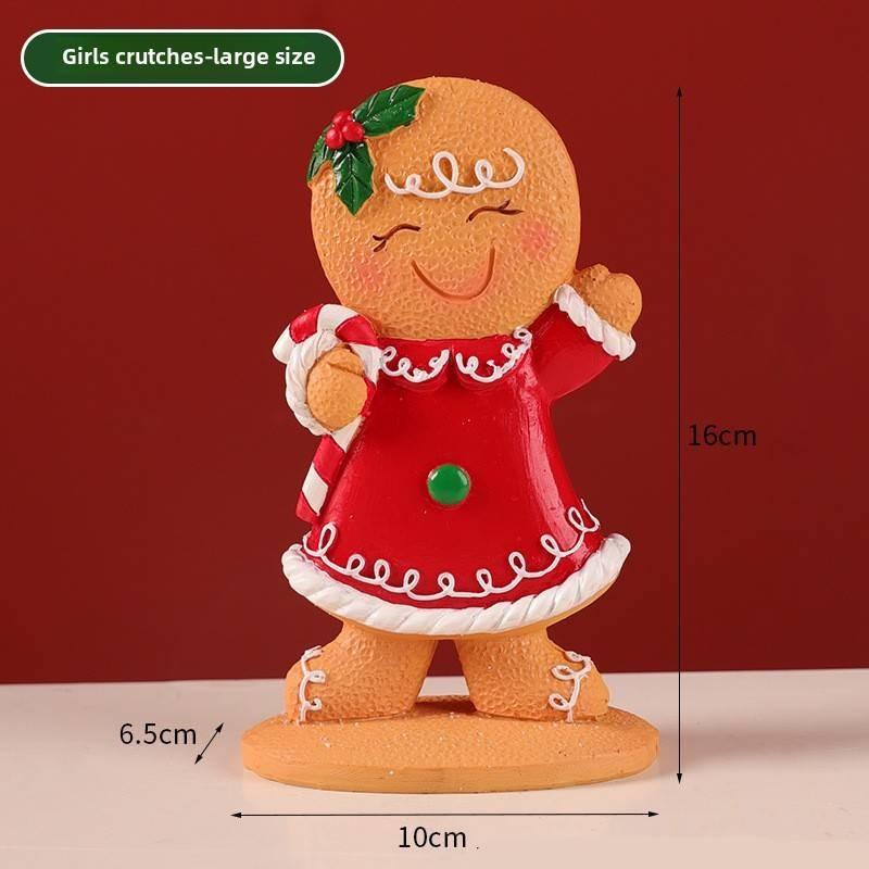 Christmas Man Gingerbread Resin Craft For Children Holiday Decorations Gifts