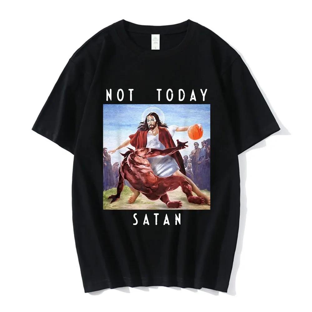 Streetwear Nicolas Cage Moshi Moshi Jesus Desu T-Shirt Men Meme Picolas Cage Awesome T-shirts Cotton Clothing