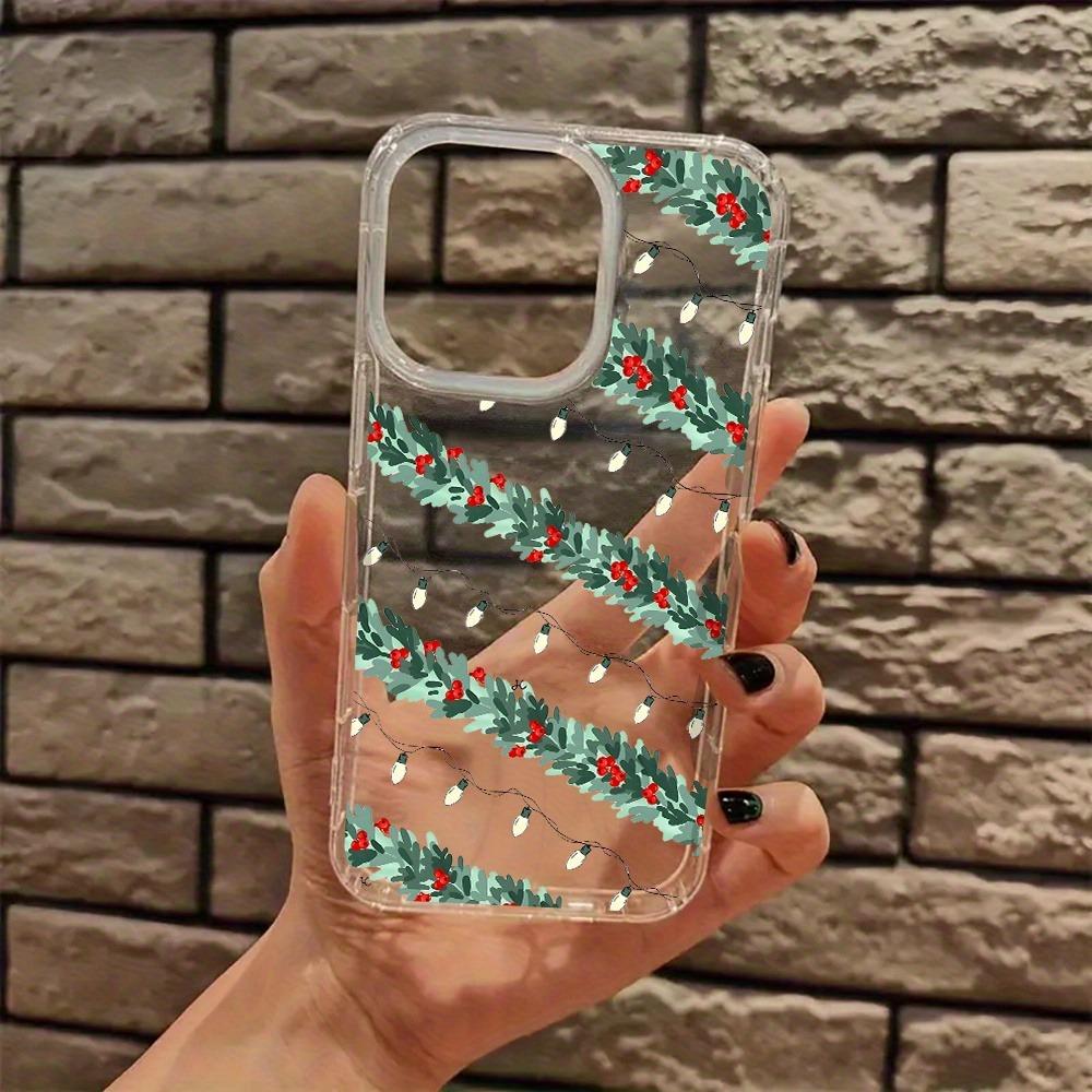 Cute Christmas Decoration Beautiful Transparent Phone Case for iPhone 17 16 11 12 13 14 15 Pro Max 7 8 Plus XR XS X Clear Cover