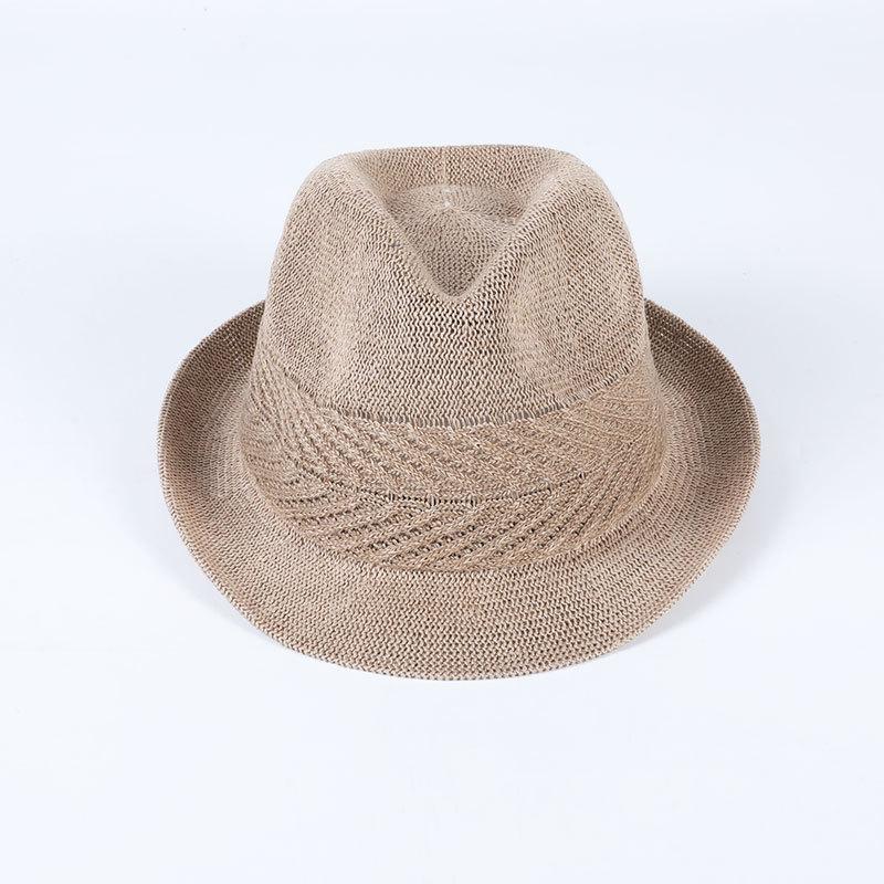 Spring and Summer Woven Jazz Hat, Literary Sunscreen Hat, Female British Retro Top Hat, Jazz Hat