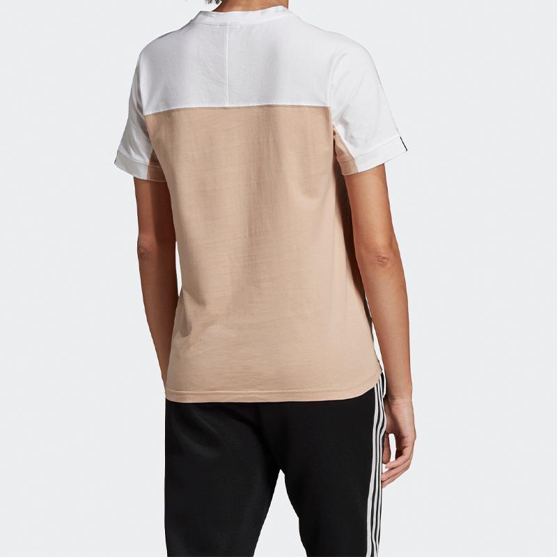 Adidas Originals Round Neck Pullover Short Sleeve T-Shirt Breathable Women T-Shirt FL0054