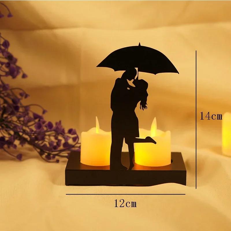 Romantic Couple Gift Creative Candlestick Room Decoration Accessories Aesthetic Desk Accessories Wedding Decor Home Decor