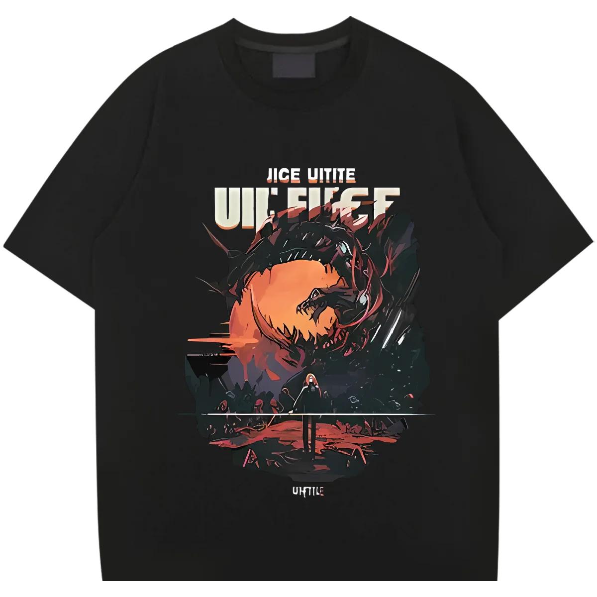 

Doomsday Wilderness Shirt Big Size Milk Fiber Tees Rap Style Men Clothes HD Printed Tshirt Causal Oversize Tops XXXXXL чёрный