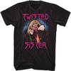 קלאסיקות אמריקאיות Twisted Sister להקת הבי מטאל לא יכול לעצור רוקנרול חולצת טי למבוגרים