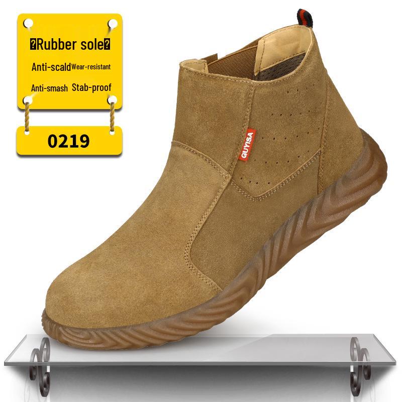 

Дышащие замшевые сварочные ботинки безопасности: Ударопрочный, Устойчивый к проколам, Огнестойкий, Износостойкий