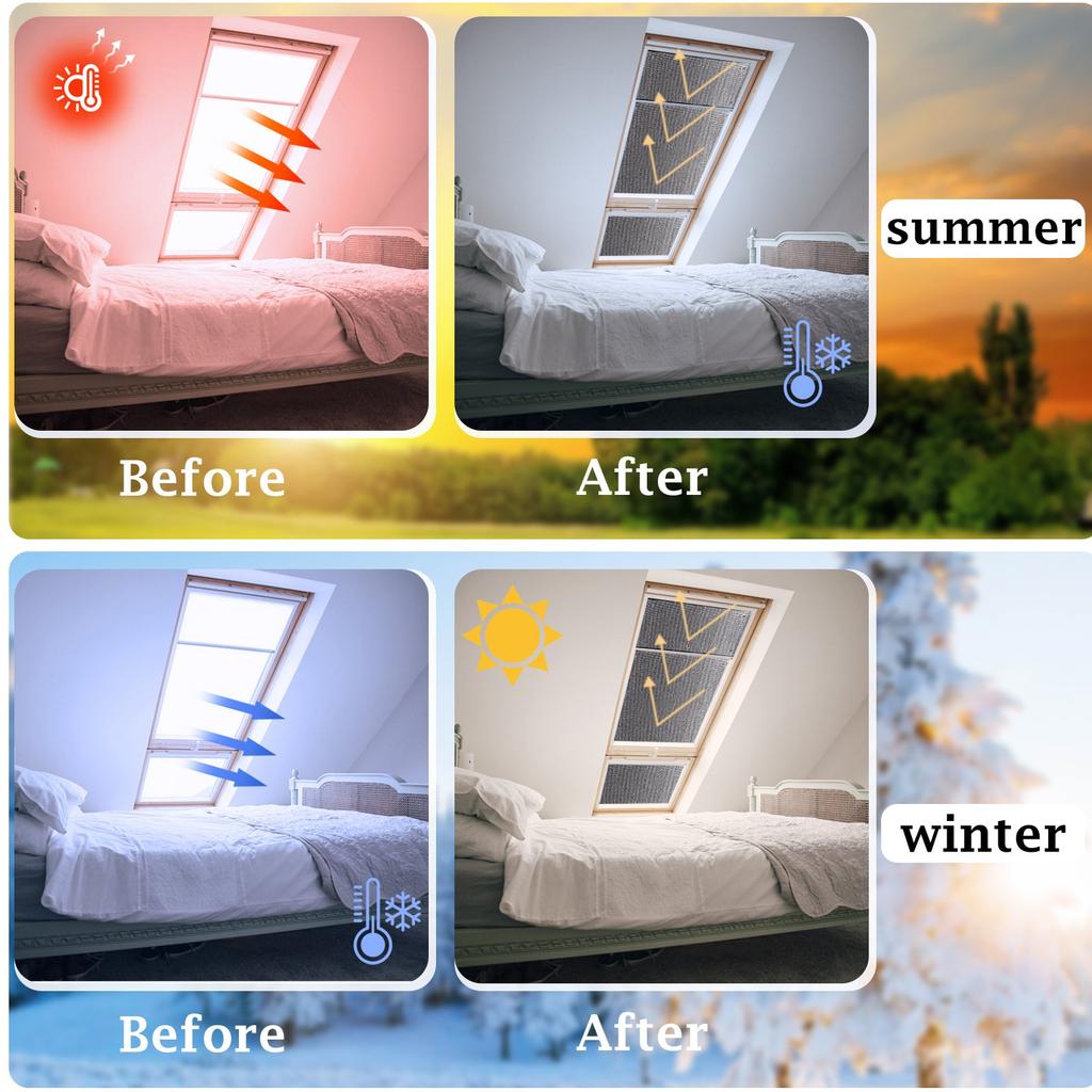 Sunroom Sunscreen Insulation Film Household  Glass Balcony Sunscreen Double Sided Aluminum Foil Reflective