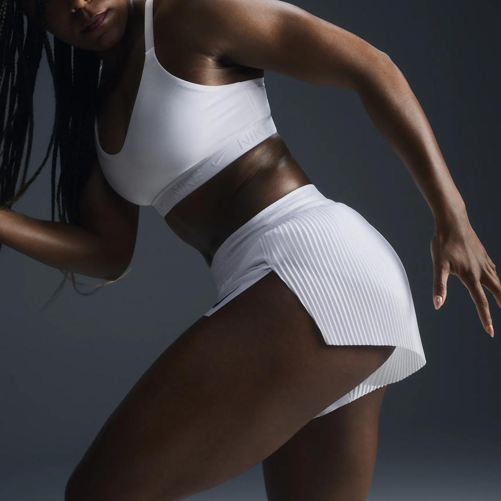 New Nike AeroSwift Women's Dri FIT Adv Mid Rise 3' Brief Lined Running Shorts FN2328-100