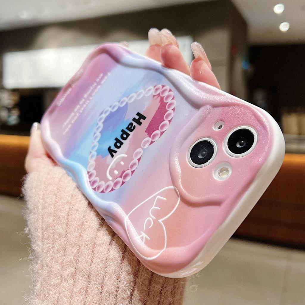 Husă drăguță din silicon pentru Xiaomi Redmi Note 13 12 11 Samsung A54 A24 A14 Oppo A78 A58 A38 Infinix Note 30 Pro Funda Happy Heart Cover moale TPU