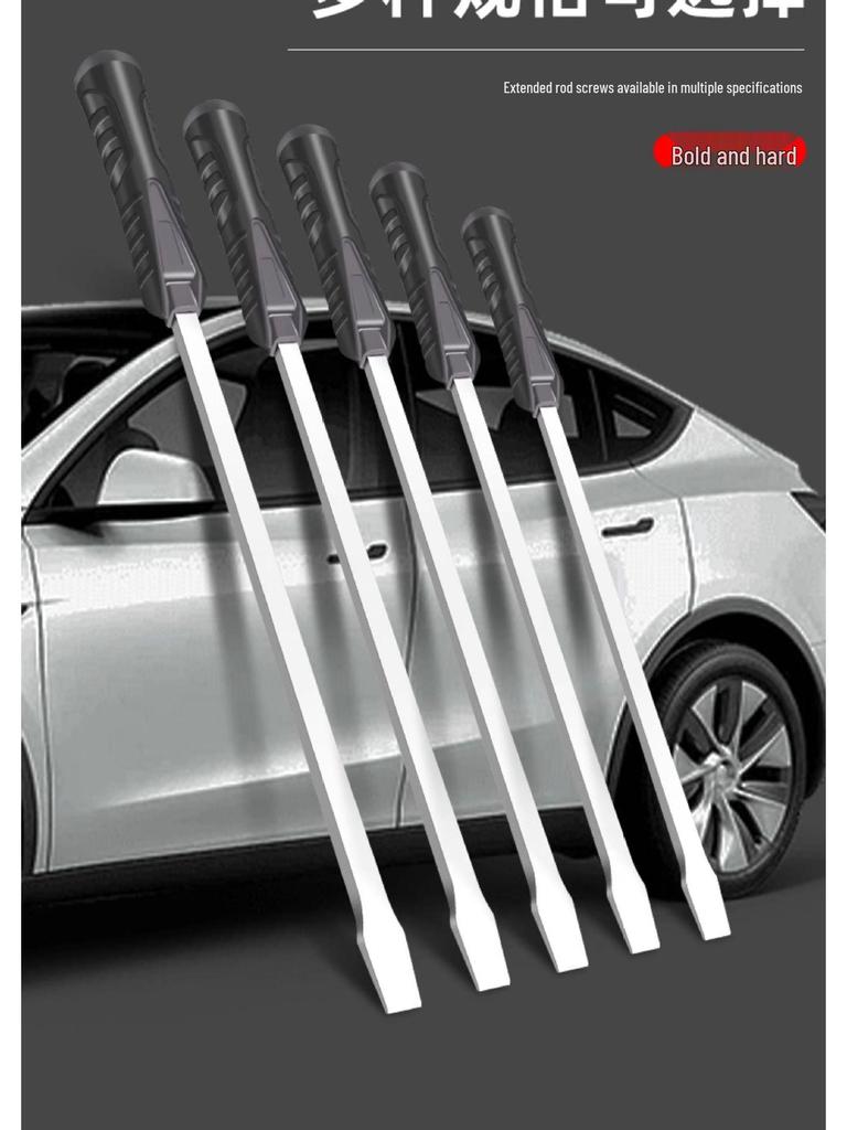 Extra Large Slotted Screwdriver and Self-Defense Pry Bar