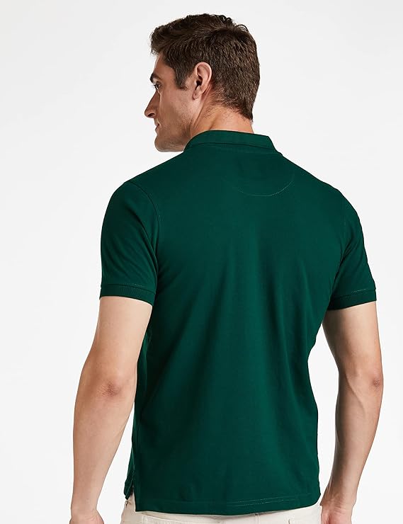 Camiseta Polo Masculina Lisa Rica em Algodão | Camisetas com Gola | Manga Curta | Lisa-Corte Regular