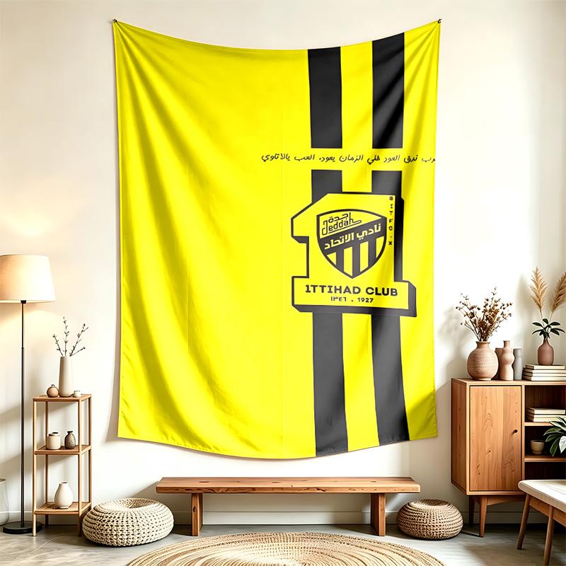 Ittihad Club (5) Tapestry Suitable For Decorating Homes Dorms And Bedrooms Soft To The Touch And A Perfect Gift For Friends And Family
