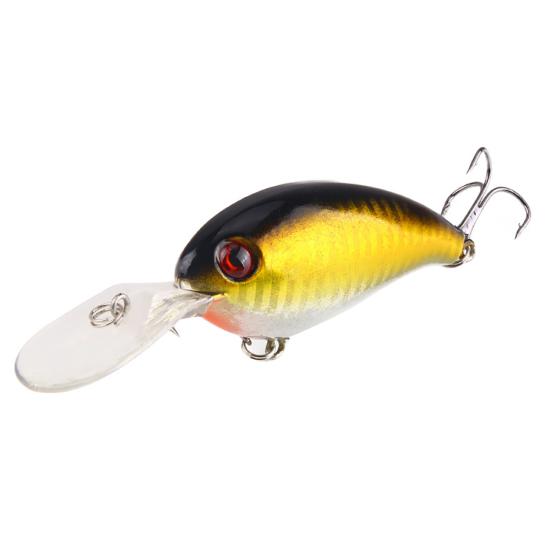 1 buc Crank 3D Eyes Nalucă de pescuit Momeală tare Bas Crankbait Ascuțit cârlig de pește