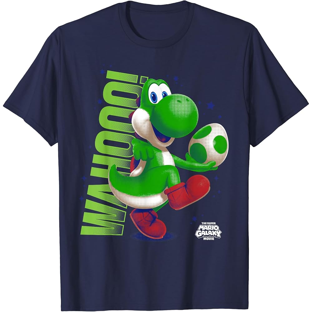 Super Mario Galaxy Movie Action Yoshi T-shirt