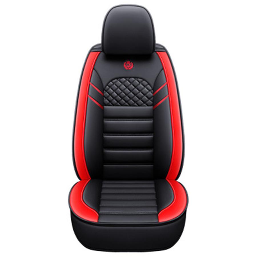 Surrounded Car Seat Covers Universal Automobiles Seat Covers Protector Luxury PU Leather Front Rear Cushion 5-Seats...