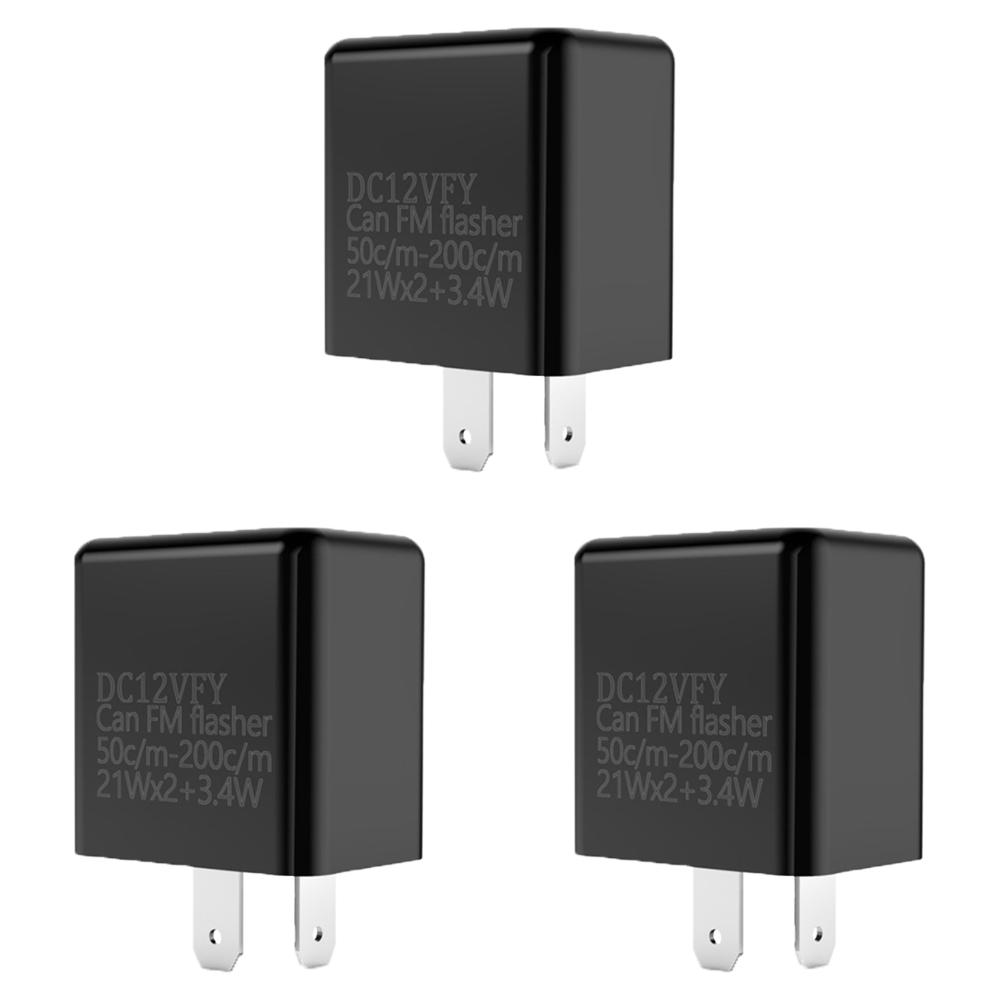 1-10PCS LED Flasher Relay 12V Adjustable Frequency of Turn Signal Indicator Light 2 Pins Flashing Blinker Relays For Motorcycle