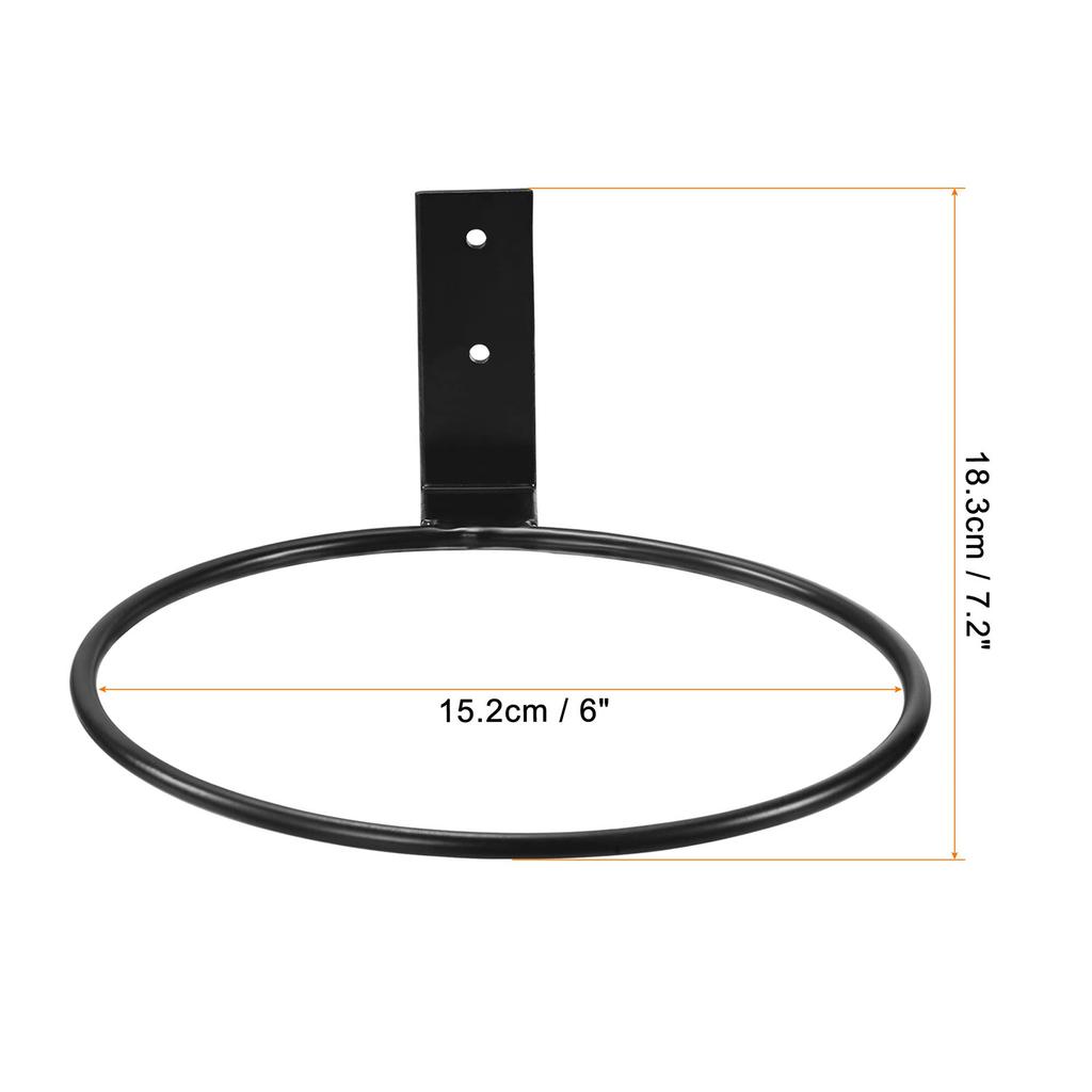 Stylish Plant Pots Rings Wall Bracket Iron Hanging Flower Basket Holder Planter Hanger for Home Garden Decoration