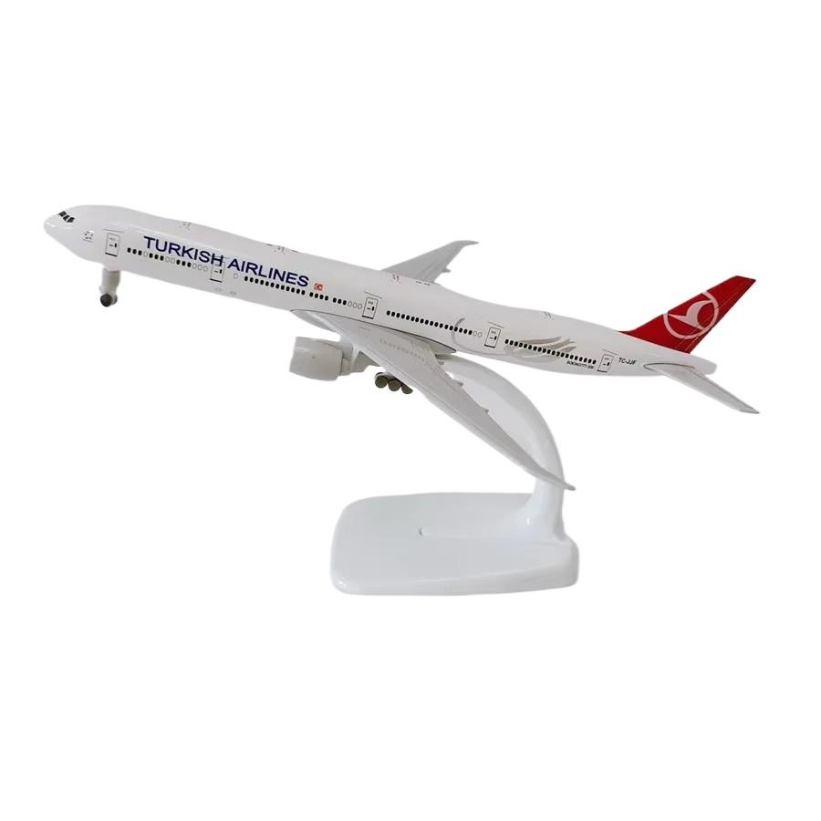 

Airplane Model 777 B777 Air Turkish Airlines 20cm Alloy Metal Model Plane Diecast Airways Aircraft Wheels Landing Gears