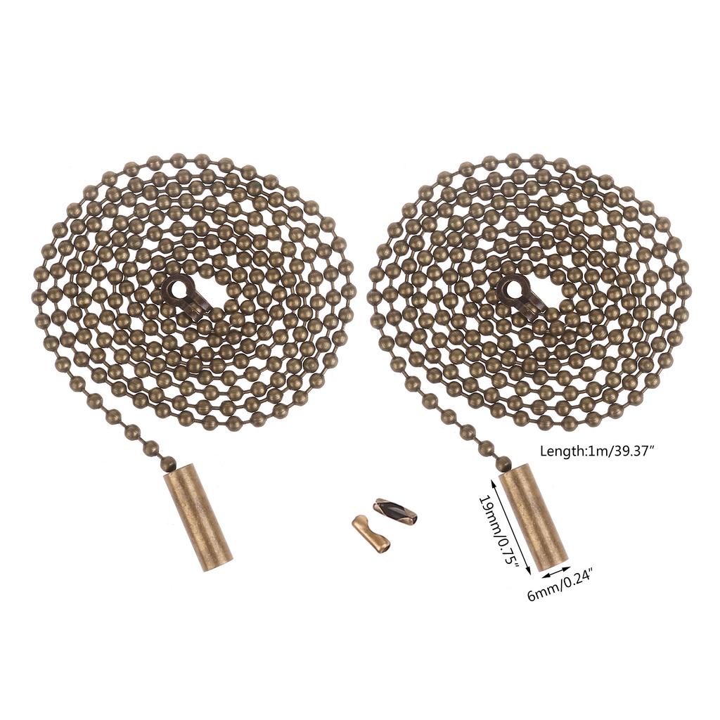 Σετ 2 Τεμαχίων Αλυσίδα Επέκτασης Αλυσίδας Έλξης Φωτιστικού Ανεμιστήρα Οροφής Μεταλλικός Επεκτάτης Αλυσίδας Μήκος 1 Μέτρο Ρυθμιζόμενη Επέκταση Αλυσίδας Έλξης