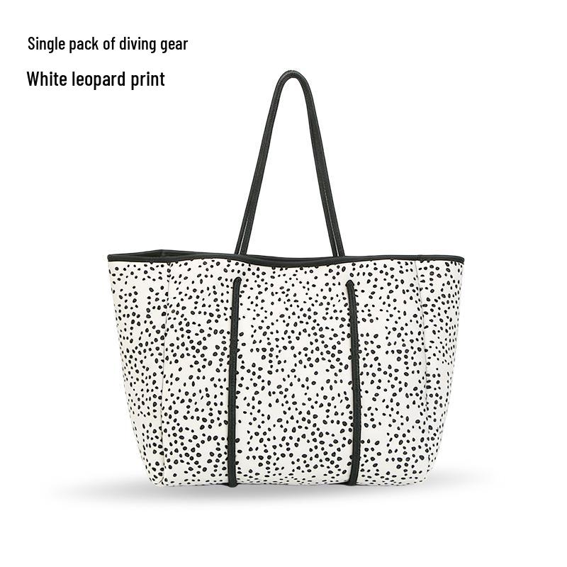 EVA Waterproof Women's Shoulder Tote Bag - Thick Diving Material for Beach & Outdoor Use