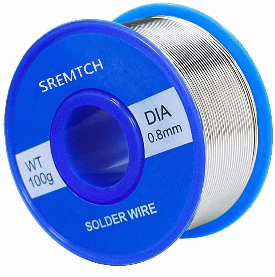 50g  100g New Solder Wire Rosin Core Solder Wire 0.8mm 2% Flux Reel Welding Line Soldering Wire Roll