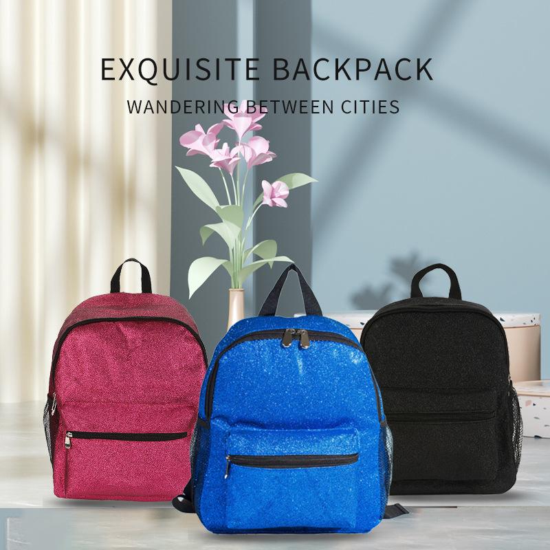 New Glitter Leisure Backpack Student School Bag Street Trend Outdoor Travel Business Travel Portable Backpack