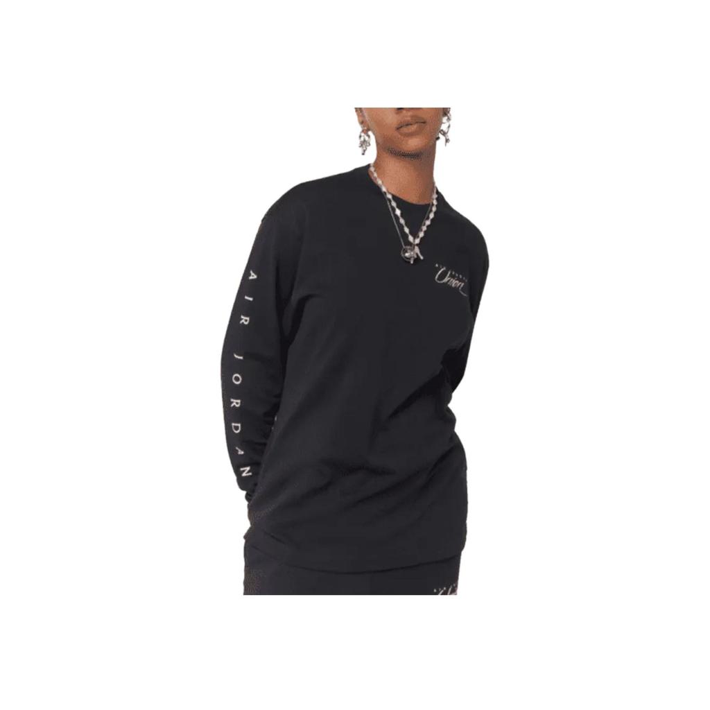 Jordan X Union MJ L/S Tee (Asia Sizing) Black/Coconut Milk Unisex Streetwear DV7342-010
