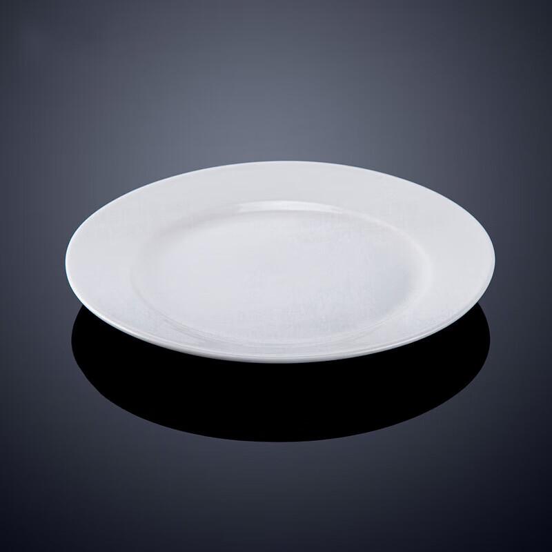 Chuwanya Round White Ceramic Dinner & Dessert Plates