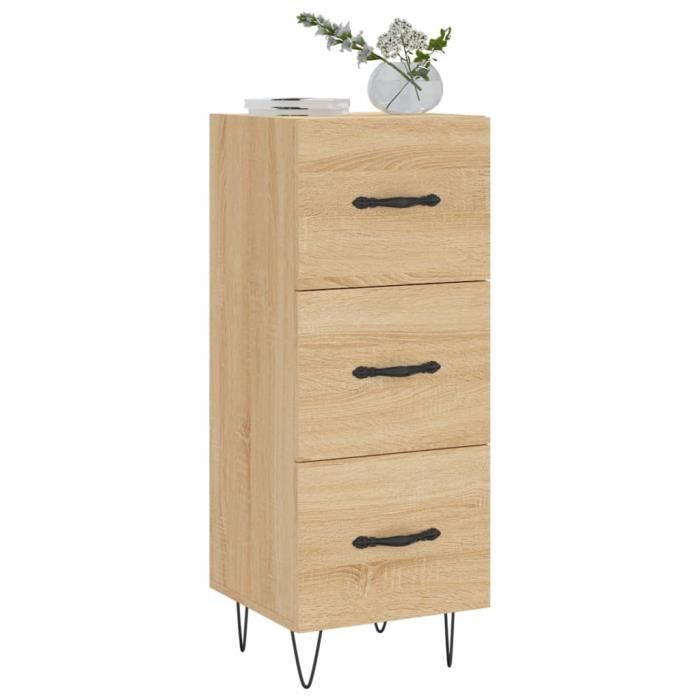 VidaXL Buffet Sonoma Oak 34.5x34x90 Cm Engineered Wood 828599