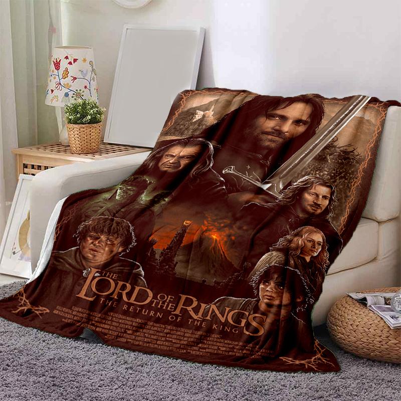 

Lord of the Rings: Return of the King Movie Poster PrintPrint Blanket, Soft Blanket For Sofa Office Bed And Travelling Daughter Birthday Gif 130cm×150cm（50in×60in）