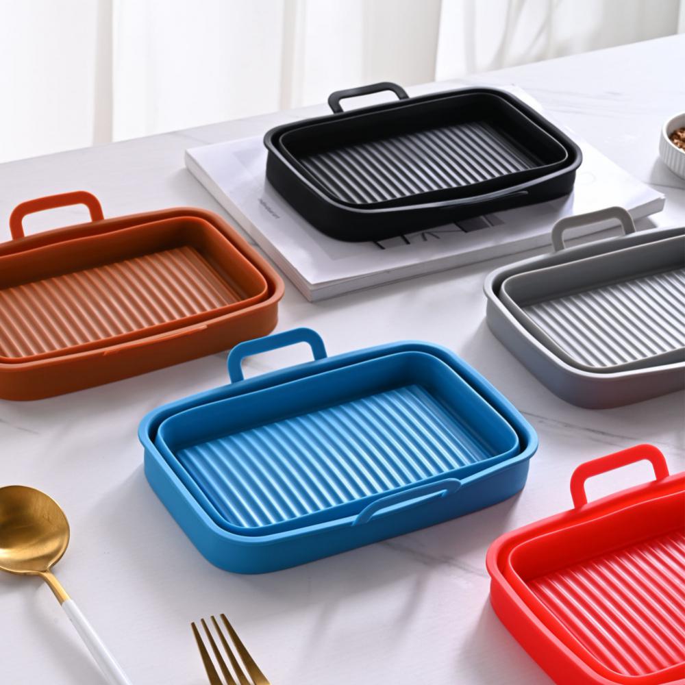 Liner Basket Replacement Reusable Square Replace Foldable For Cake Baking Cooking Pizza Kitchen Accessories Basket Mat Airfryer