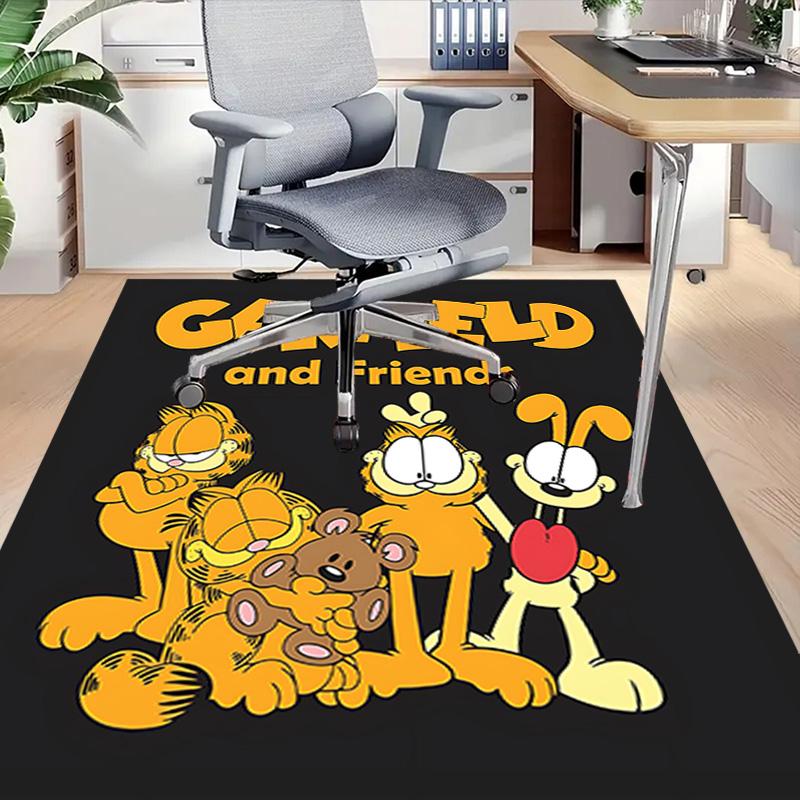 1pc Garfield Odies Playtime Carpet for Playroom Bedroom Living Room Sofa Home Decor,kids Game Area Rug Non-slip Floor Mat Y72329