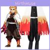 Stilvolles Demon Slayer Kimetsu No Yaiba Rengoku Kyoujurou Cosplay Kostüm Kimono Robe Anzug Mit Exquisiter Verarbeitung Und Bequemer Passform