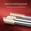 Tiangong Double-Edged Woodworking Carving & Trimming Milling Cutter, Lengthened Wood Milling & Grooving Tool.