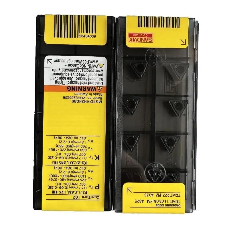 Original Sandvik / TCMT110308-PM 4325 /Carbide CNC Blade 10 PCS