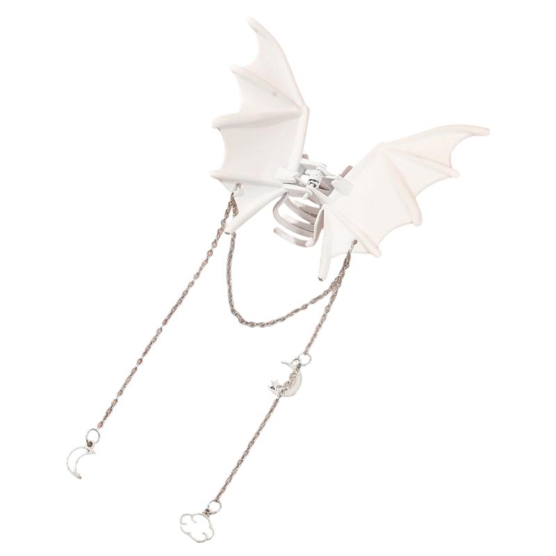 Halloween Bat Hair Clips for Women Tassels Bat Wing Hair Claw Clips Barrettes Punk Gothic Hair Styling Accessories Gift