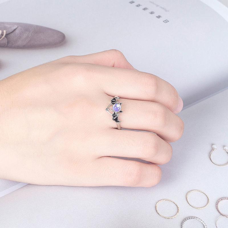 Mode Glänzende Blaue Kristall Planet Ringe Y2K Emo Mädchen Fee Exquisite Offene Finger Ring Frauen Hochzeit Party Trendy Schmuck