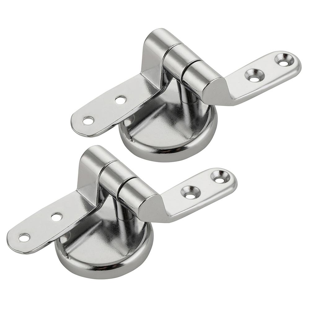 2/4pcs Toilet Seat Hinge Zinc Alloy Universal Toilet Seats Top Lid Fix Hinge Set With Adjustable Washer Replacement Accessories
