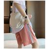 Casual Shorts Female Rainbow Bar Sports High Waist Thin Wide Leg Pants Loose Casual Pajama Pants Girls Summer Dress