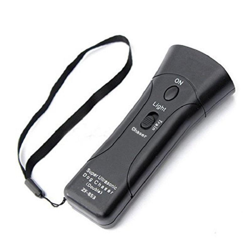 

Ультразвуковой отпугиватель собак ZF-853 с инфракрасным динамиком дальнего действия Blister Pack чёрный