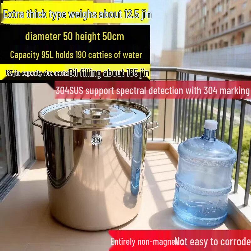 304 Stainless Steel Extra Thick Multi-Purpose Pot with Lid