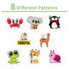 500 Sheets/Roll Animal Stickers Roll Hand Account Cartoon Cute Stickers Sealing Stickers Diy Children'S Reward Stickers