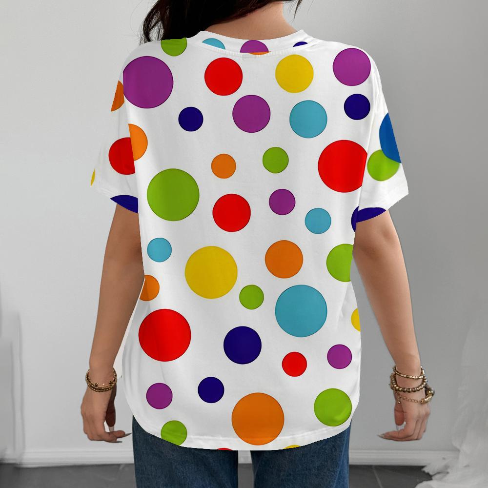 Women's T-shirt Casual Fashionable And Comfortable White Short Sleeve