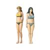 Modelkasten Fitness Kleding Set Injectieplastic 2 Figuren Inbegrepen 1/35 Model,