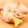 Cat Fish Toy Cat Scratcher Catnip Toy Interactive Simulation Fish Cat Mint Fidget Toys Stuffed Playing Toy for Cat Kitten