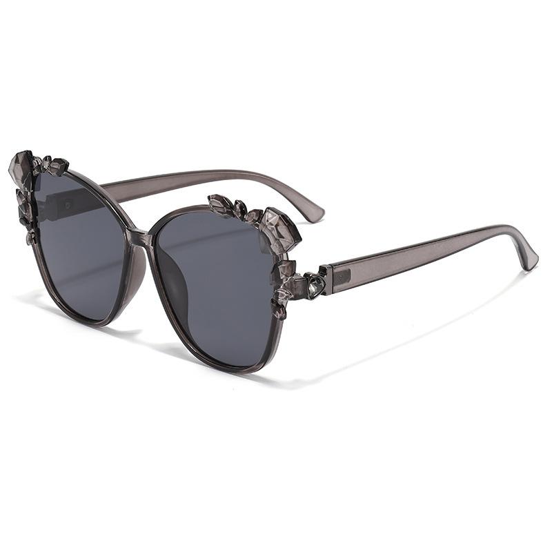 New Luxury Fashion Design Diamond-Studded Special-Shaped Frame Women Sunglasses Trend All-Match Leisure Men Sun Glasses Uv400