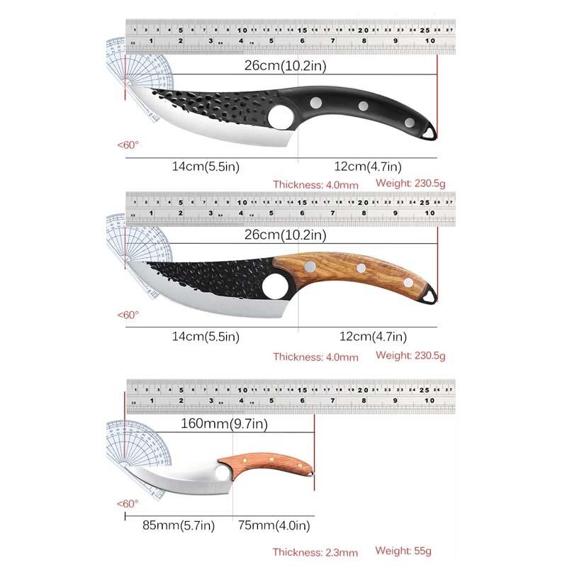 Hammer Forged Boning Knife Stainless Steel Butcher's Sharp Meat Knife Vegetable Slicing Knife Household Kitchen Knife