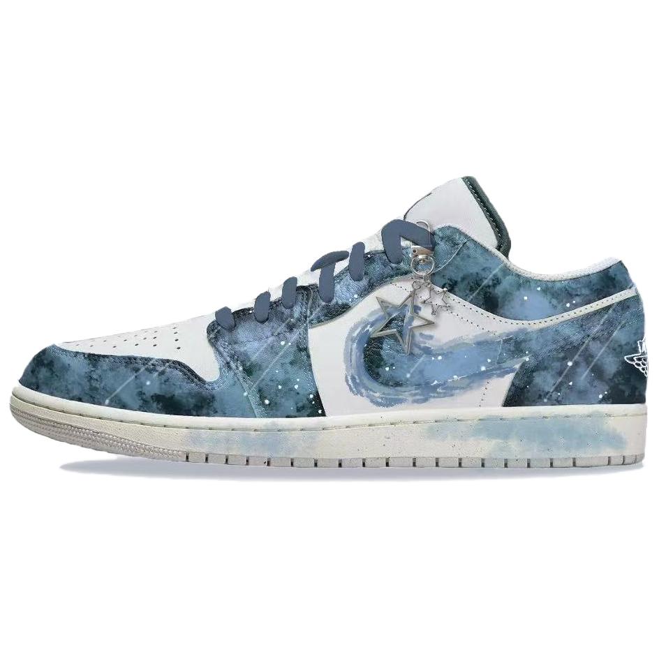 

Jordan Air Jordan 1 Vintage Basketball Shoes Unisex Low Top White/Green FQ8041-300(Team1155-) 36.5