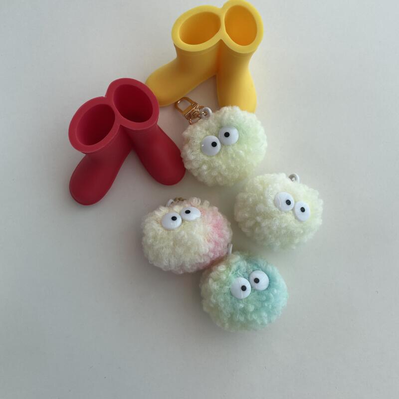 Poggle Hip Pom Pom Soft Fur Doll Useless Gift Keychain